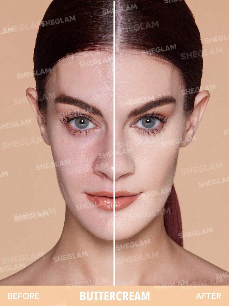 SHEGLAM/ 1pc of each Skin-Focus High Coverage Powder Foundation / باودر فاونديشن من شيكلام