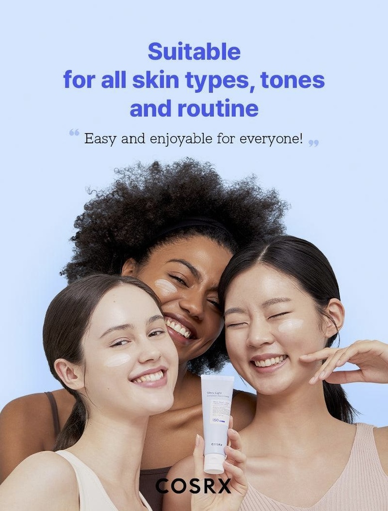 COSRX/ Ultra-Light Invisible Sunscreen SPF50 PA++++, 50ml : كوزركس واقي شمس خفيف وغير مرئي