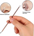 4Pcs Blackhead Remover Pimple Tool Kit : مجموعة أدوات إزالة الرؤوس السوداء والبثور المكونة من 4 قطع: