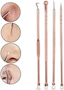 4Pcs Blackhead Remover Pimple Tool Kit : مجموعة أدوات إزالة الرؤوس السوداء والبثور المكونة من 4 قطع: