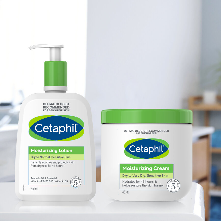 Cetaphil/ Moisturizing Crean for Normal to Very Dry Skin 453g : سيتافيل كريم مرطب للبشرة العادية والجافة جدا