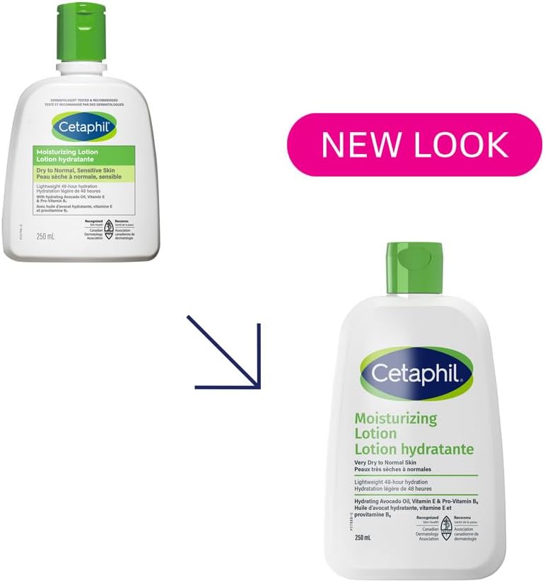 Cetaphil/ Moisturizing , Hydrating Body Lotion for Sensitive and All Skin Types 250ml : سيتافيل لوشن مرطب كندي لجميع انواع البشرة