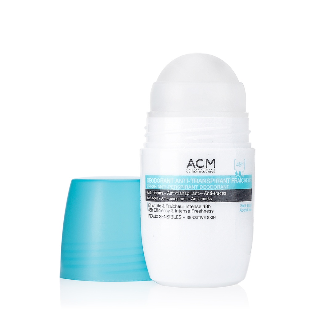 ACM/Fresh Anti-Perspirant Deodorant Roll-On 48H 50ml: رول مزيل ومضاد التعرق بفعالية 48 ساعة