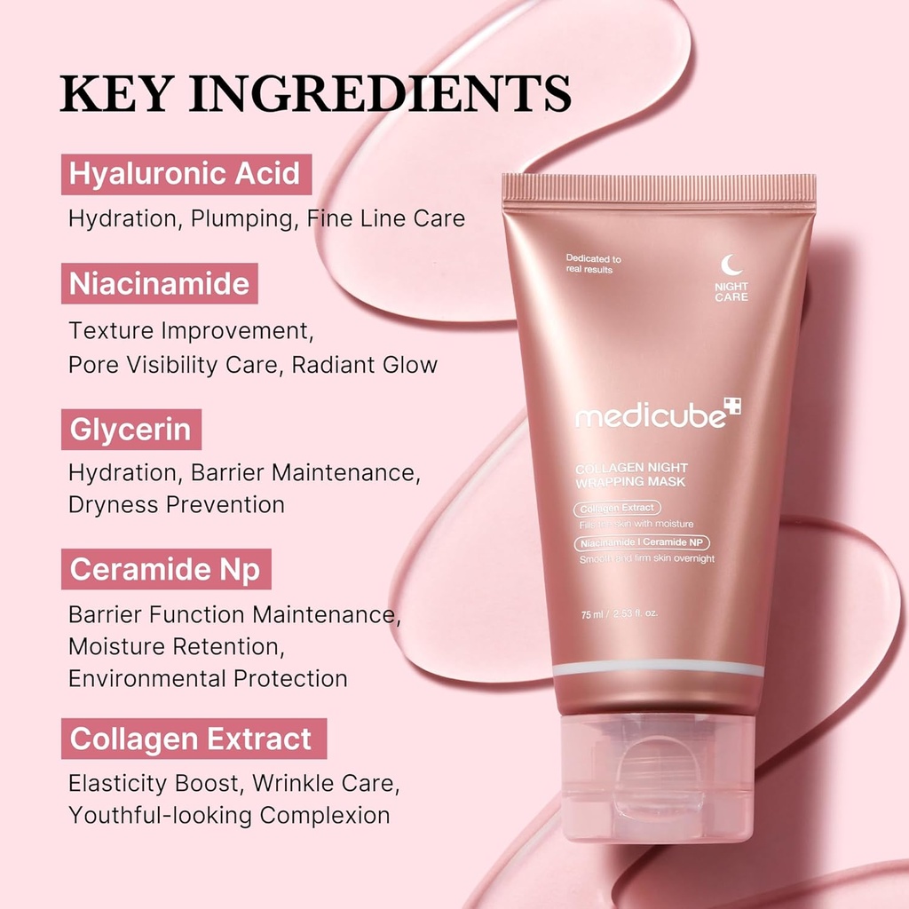 Medicube Collagen Night Wrapping Mask 75ml/ ماسك الكولاجين الليلي من ميديكيوب