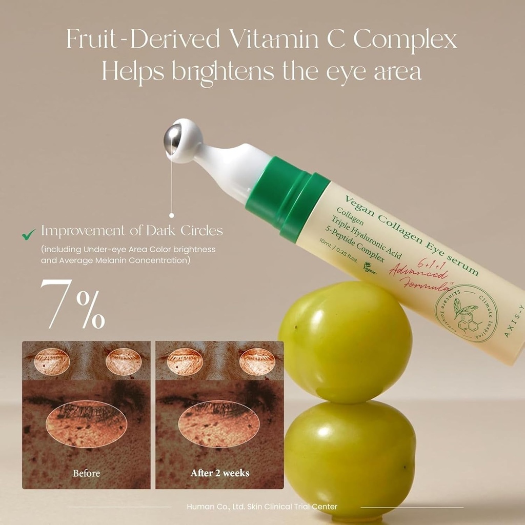 Axis y vegan collagen eye serum: سيروم اكسز واي بالمولاجين لهالات العين