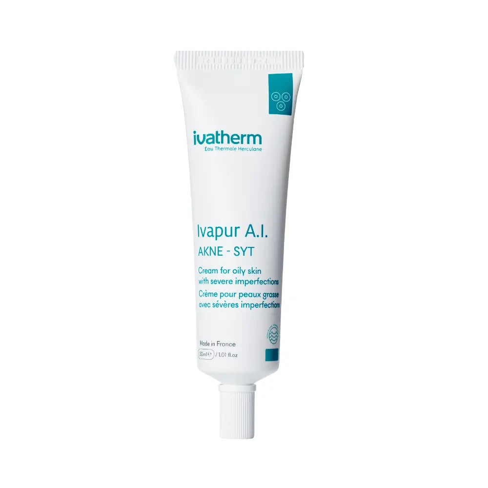 IVATHERM/ Ivapur Akne-Syt Cream for Oily Skin 30ml: كريم ايفابور لعلاج حب الشباب للبشرة الدهنية الحادة