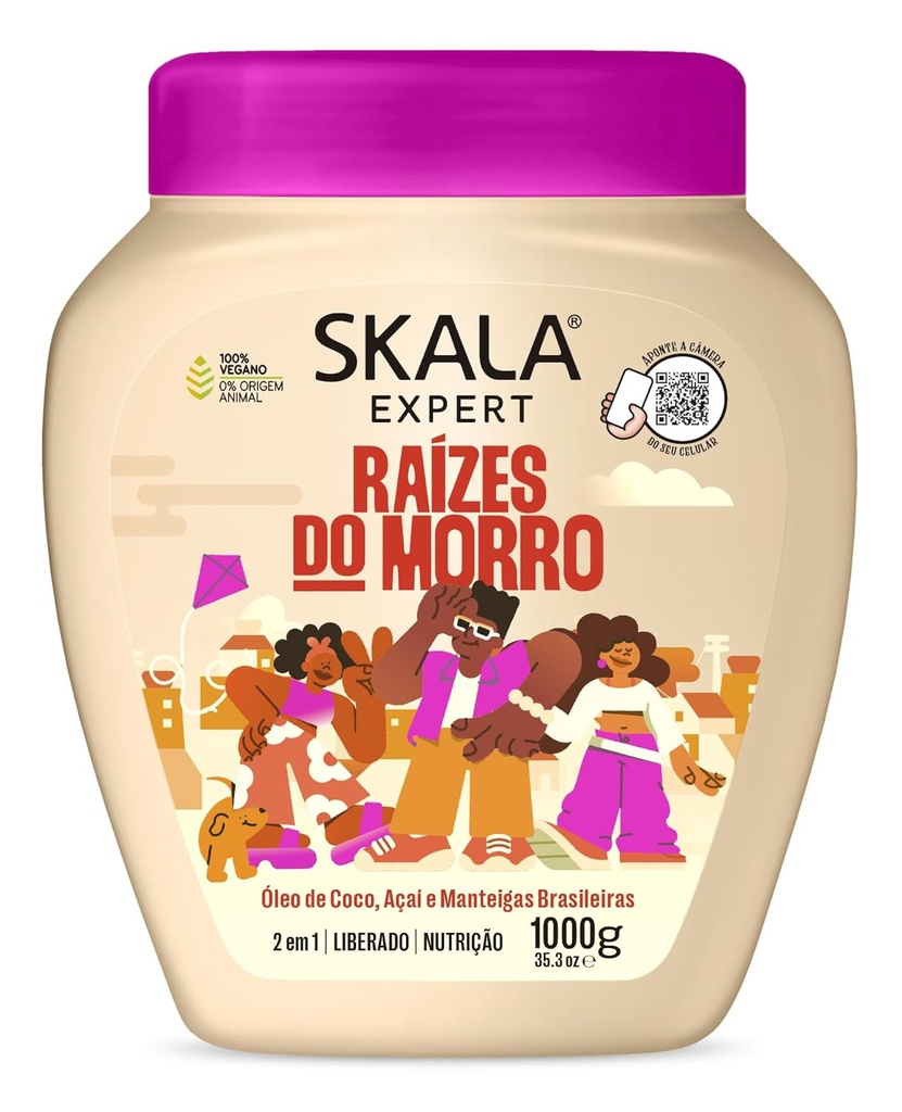 Skala Cream Raizes Do Morro 1000g/ماسك ليف ان سكالا لترطيب وتغذية جميع انواع الشعر