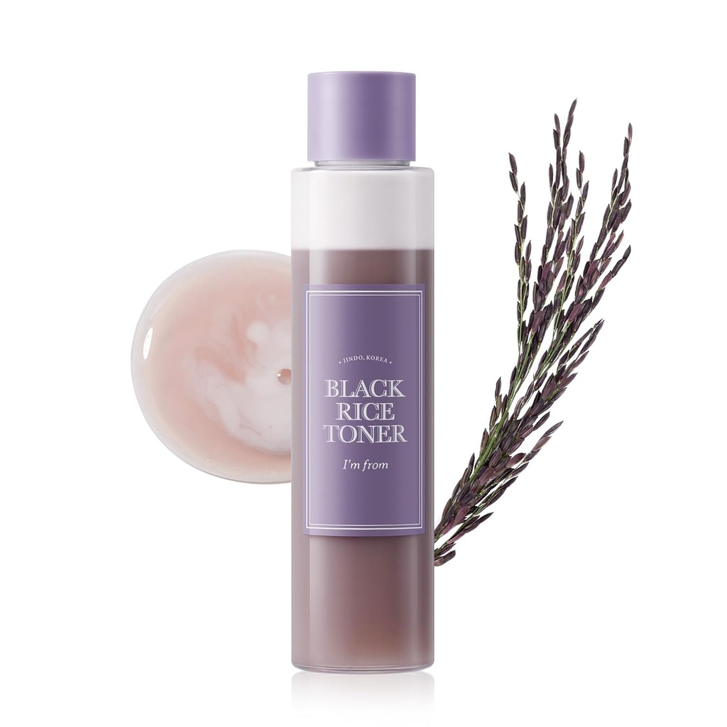 I'm from/ Black Rice Toner for Oily Skin 150ml:ام فروم تونر الارز الاسود للبشرة الدهنية