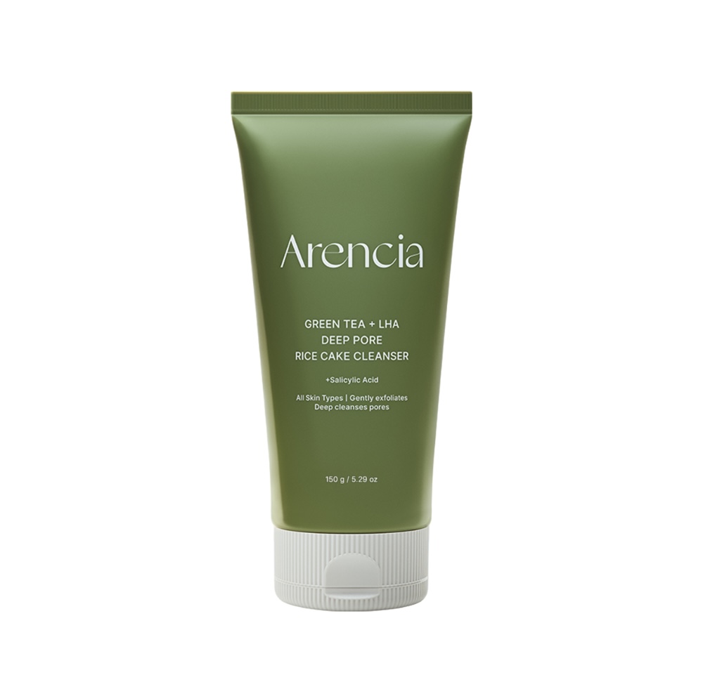 Arencia/ Green Tea Deep Pore Rice Cake Cleancer 150g: ارينسيا غسول بالارز الاخضر والشاي الاخضر