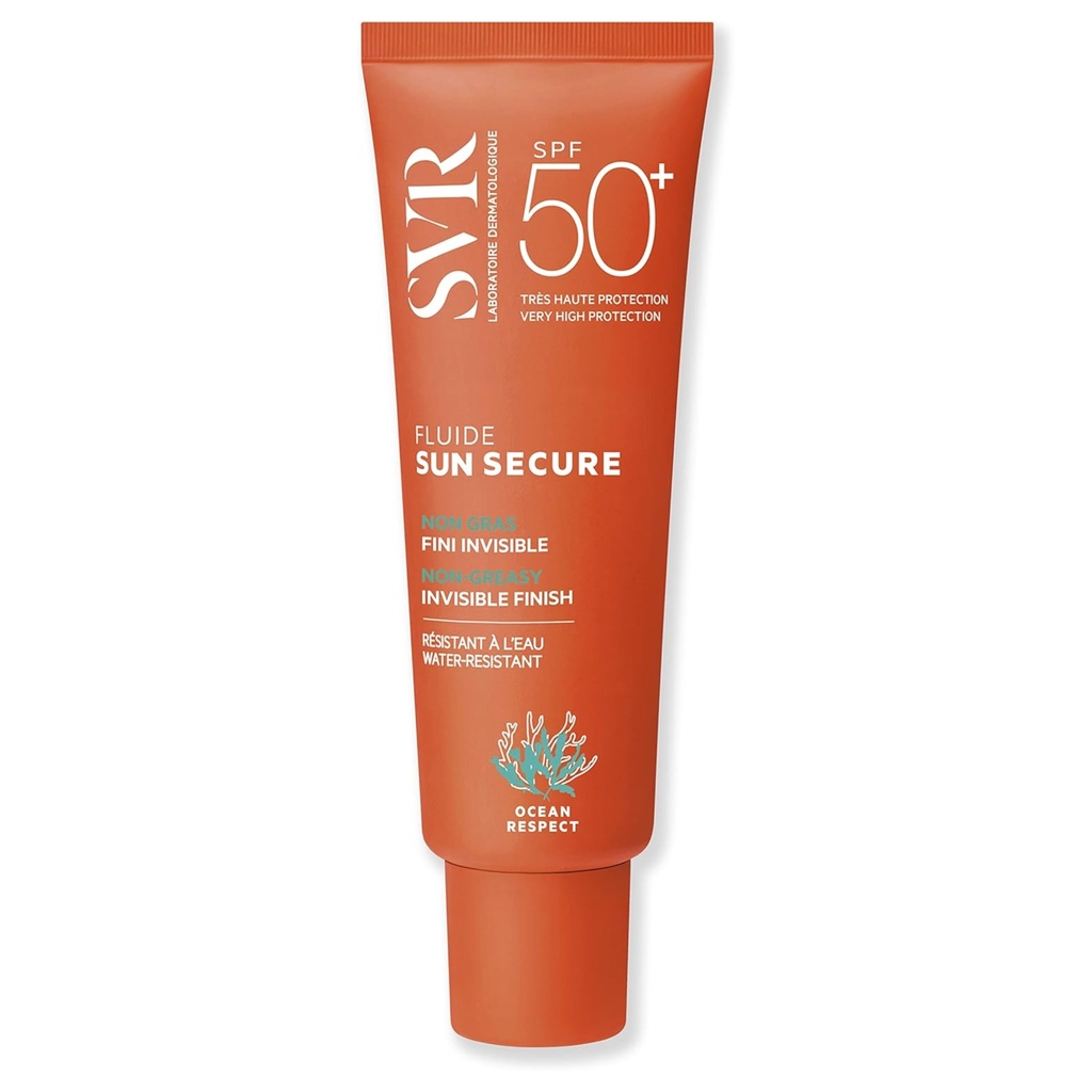 SVR/ Sun Secure Fluid 50ml:اس في ار واقي شمس المائي للبشرة الدهية