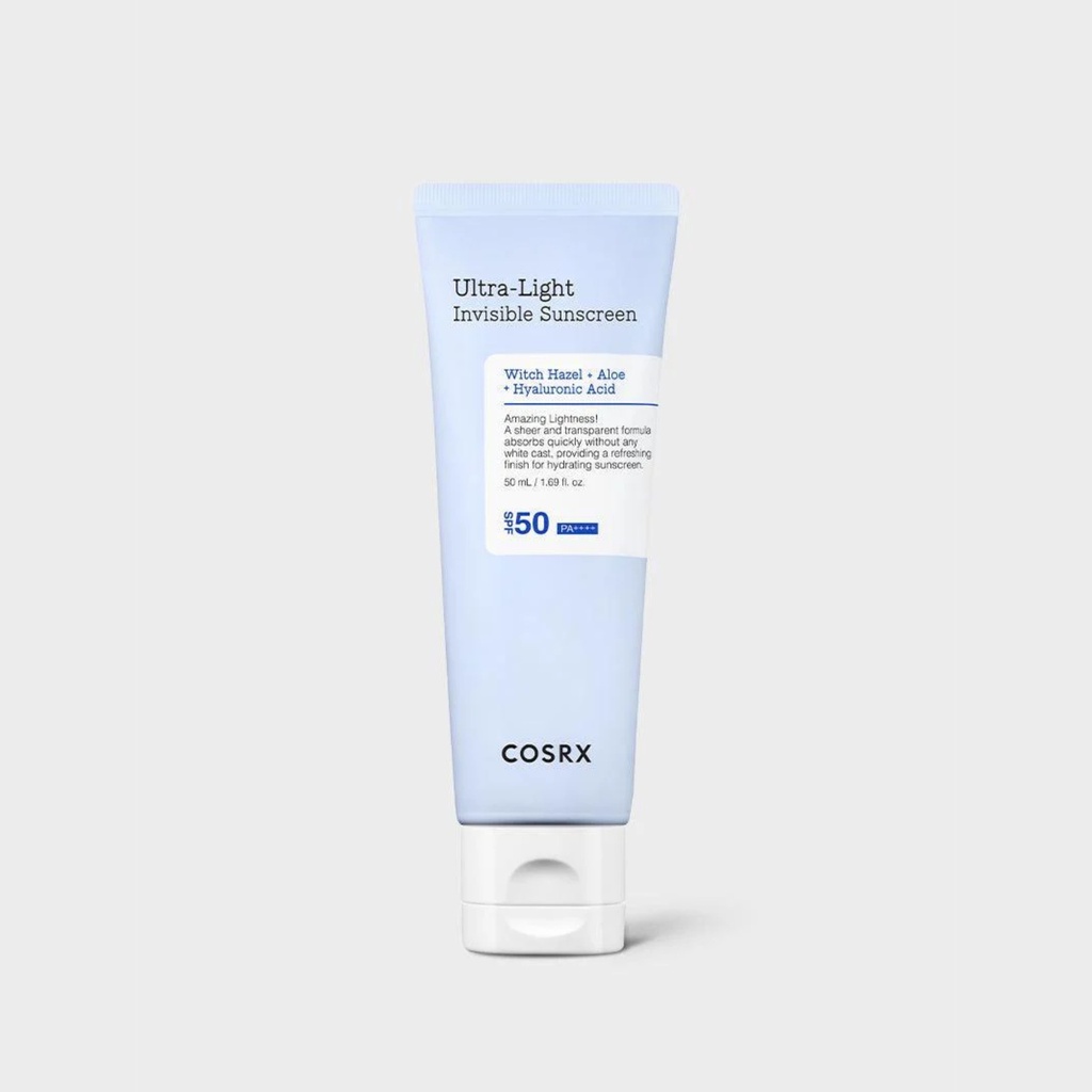 COSRX/ Ultra-Light Invisible Sunscreen SPF50 PA++++, 50ml : كوزركس واقي شمس خفيف وغير مرئي