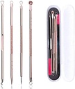 4Pcs Blackhead Remover Pimple Tool Kit : مجموعة أدوات إزالة الرؤوس السوداء والبثور المكونة من 4 قطع: