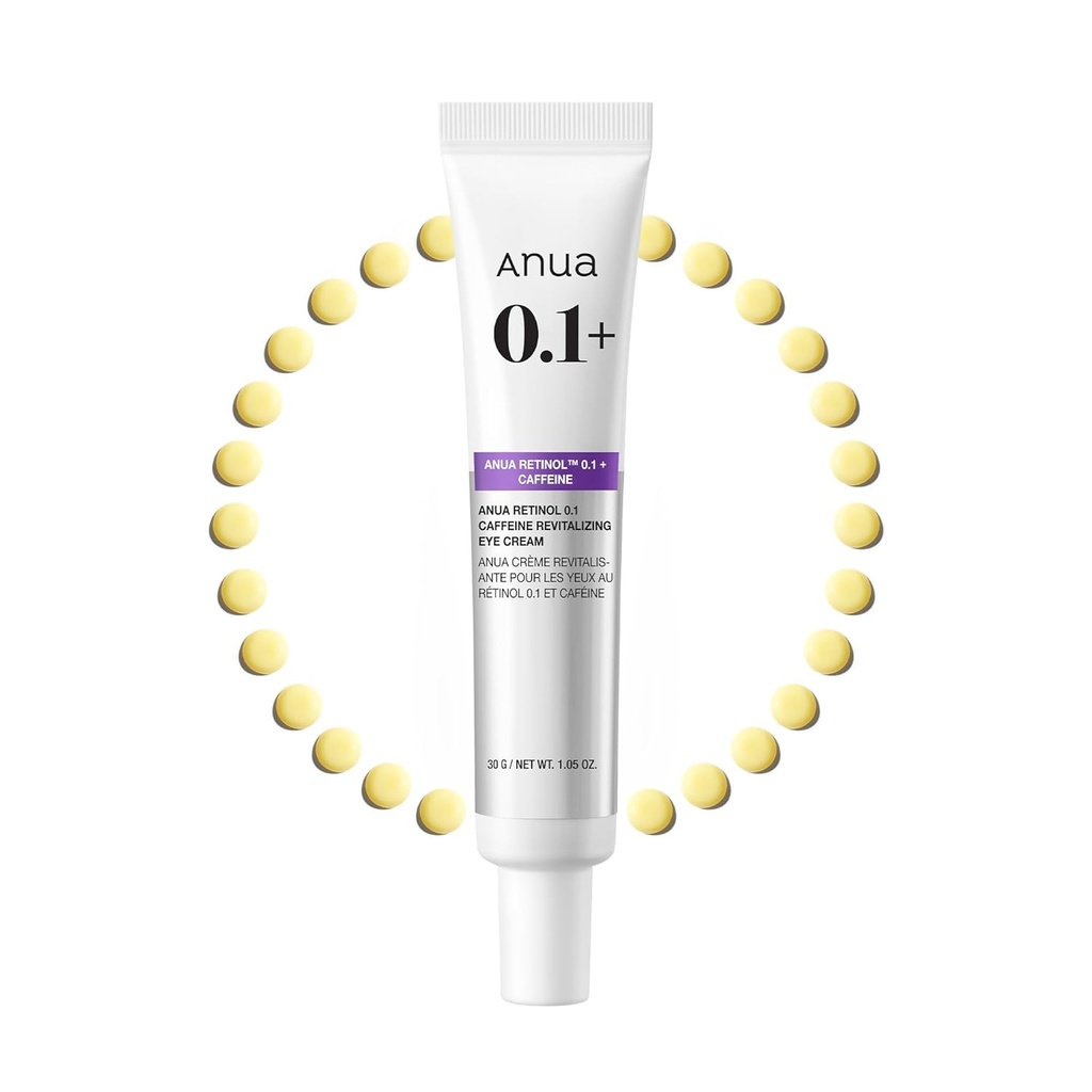ANUA/ Retinol 0.1 Caffeine Revitalizing Eye Cream 30g : انوا كريم العين بالريتينول والكافايين