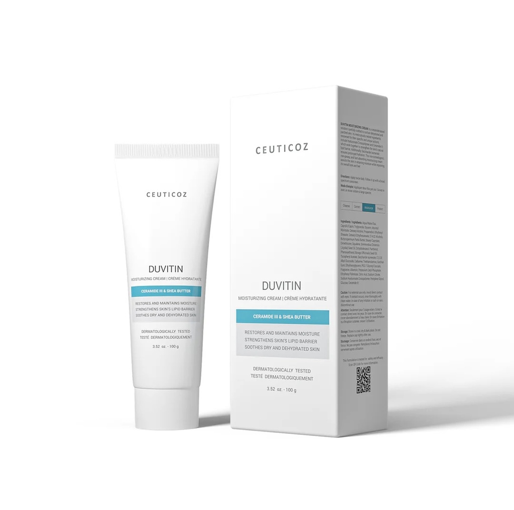 Ceuticoz/ DUVITIN - Moisturizing Cream 100g : سيتيكوز كريم مرطب دوفيتين