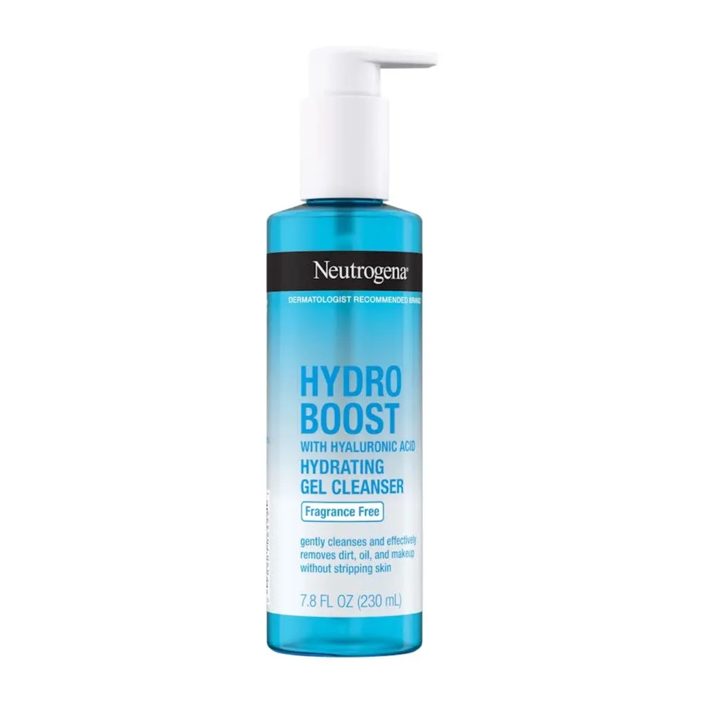 Neutrogena/ Hydro Boost Hydrating Gel Cleanser With Hyaluronic Acid 230ml : نايتروجينا غسول هايدرو بوست بالهايلرونك اسيد