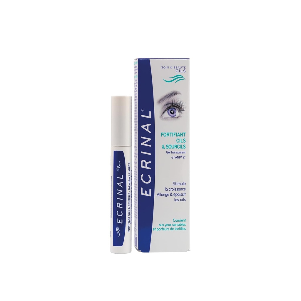 ECRINAL/ ANP2+ Strengthening Lash Gel - 3 in 1 Eyelash and Eyebrow Serum 9ml : ايكرينال مسكارا جل شفافة مقوية للرموش والحواجب