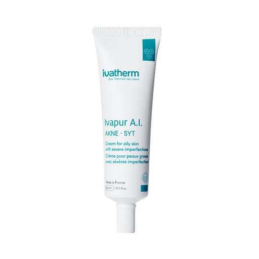 [IVA/005] IVATHERM/ Ivapur Akne-Syt Cream for Oily Skin 30ml: كريم ايفابور لعلاج حب الشباب للبشرة الدهنية الحادة