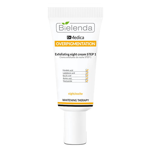 [BEL/001] Bielenda Dr Medica overpigmentation exfoliating night cream step 1 30ml / كريم بيليندا لمعالجة التصبغات الخطوة الأولى المقشر الليلي