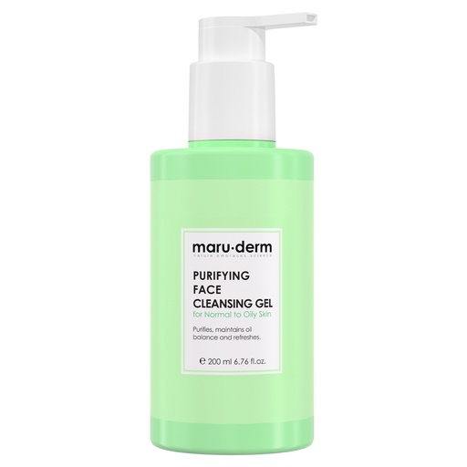 [Maru/040] MaruDerm/ Purifying Face Cleansing Gel for Normal to Oily skin200ml:غسول ماروديرم للبشرة العادية والدهنية