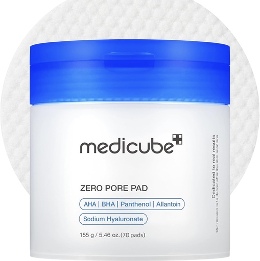 [CUBE/008] Medicube/ Zero Pore Pad 155g: مديكيوب وسائد قطنية لازالة الميكب