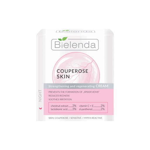 [BEL/011] 🌱 Bielenda/ CAPILLARY SKIN - face cream strengthening - regenerating for night 50 ml :