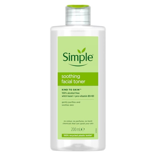 [SMPL/008] Simple/ Kind to Skin Soothing Facial Toner 200ml : سمبل تونر للوجه