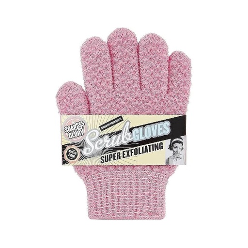 [Variable/014] Soap And Glory/ Super Exfoliating Scrub Gloves : قفازات تقشير فائقة الجودة