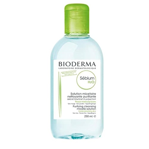[Bio/004] Bioderma/ Sebium H2O Micellar Water Makeup Remover 500ml : بايوديرما مزيل مكياج ميسيلار للبشرة الدهنية