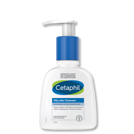 [CET/003] Cetaphil/ Oily Skin Cleanser For combination to oily skin, sensitive skin 236ml : سيتافيل غسول للبشرة المختلطة والدهنية والحساسة