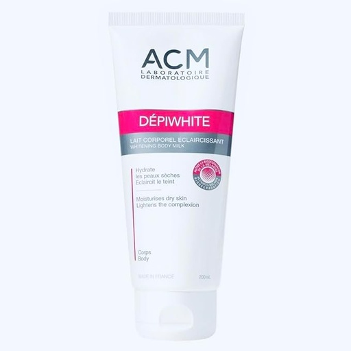 [ACM/002] ACM/ DPIWHITE Body Milk 200ml: كريم مفتح معالج فرط تصبغ الجسم