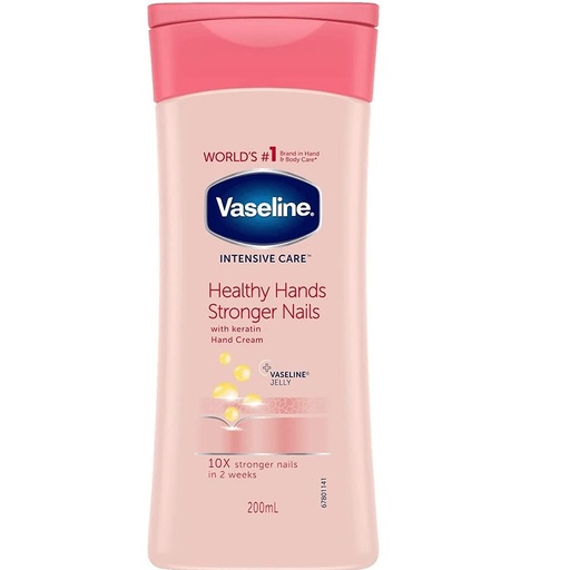 [VAS/027] Vaseline/ Healthy Hands & Strong Nails 200 ml : فازلين كريم ترطيب و تنعيم اليدين
