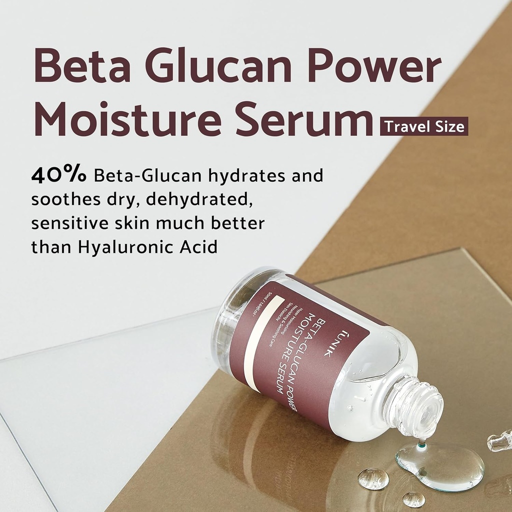iUNIK Beta-Glucan Edition Skincare Set: مجموعة العناية بالبشرة كريم و سيروم من آي يونيك
