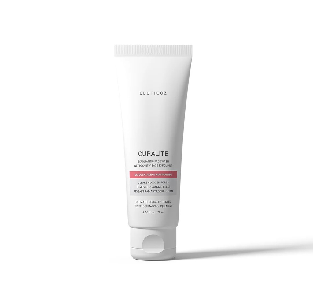 Ceuticoz/ Curalite Face Wash 75ml: سيتيكوز غسول الوجه المقشر