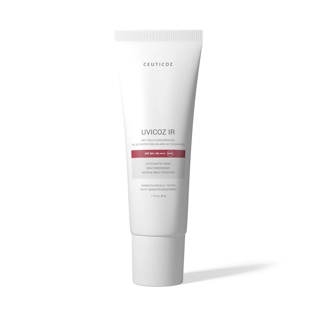 Ceuticoz/ UVICOZ IR - Dry Touch Sunscreen Gel 50g: سيتيكوز واقي شمس جل للبشرة الدهنية والمختلطة
