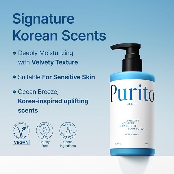 PURITO/ Luminous Moisture Shea Butter Body Ocean Breeze 300ml: