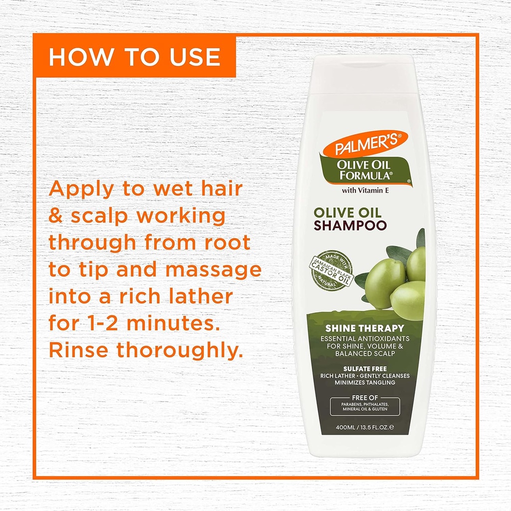 PALMERS/ Coconut Oil Moisture Boost Shampoo 400ml: شامبو بالمرز بزيت جوز الهند