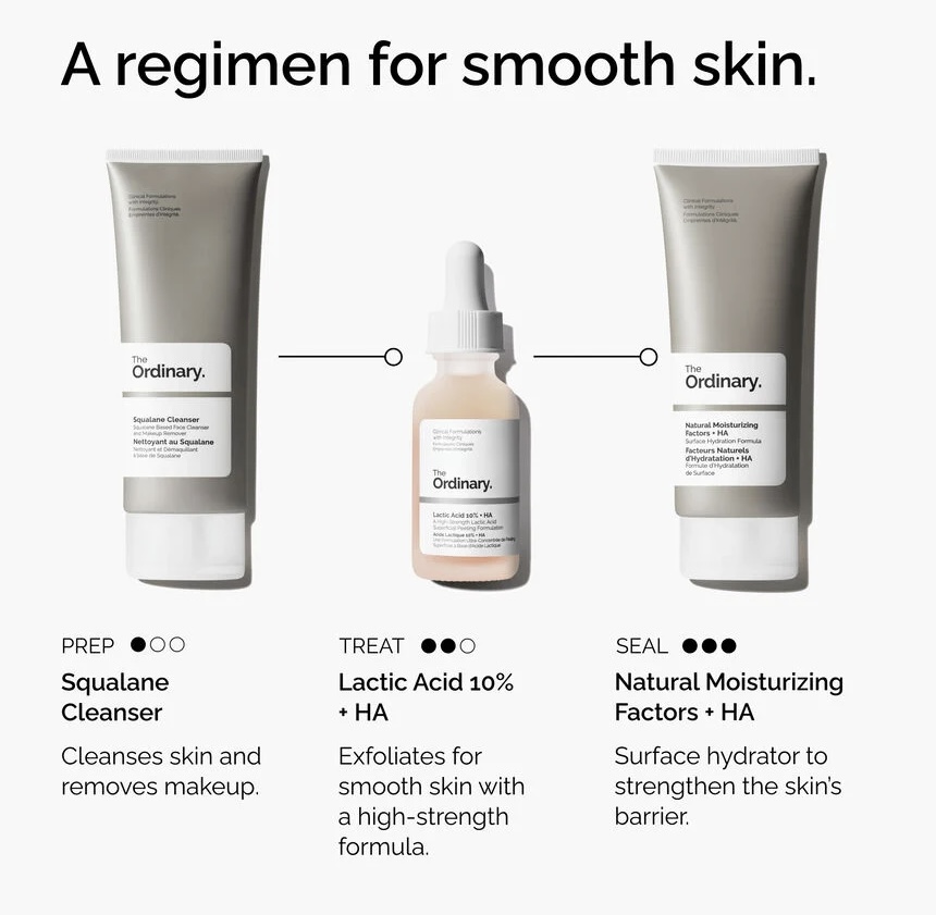 The Ordinary/ Lactic Acid 10% + HA 30ml : اوردينري سيروم اللاكتيك اسيد