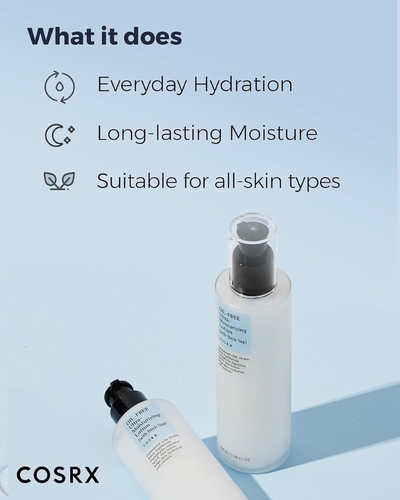 COSRX/ Oil-Free Ultra-Moisturizing Lotion: لوشن كوزركس مرطب فائق خالي من الزيوت