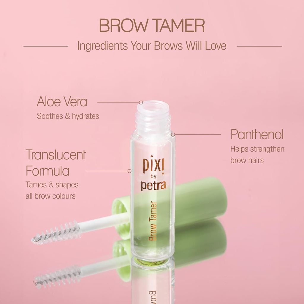Pixi/ Brow Tamer, with Aloe Vera and Panthenol, Translucent 4.5 ml :