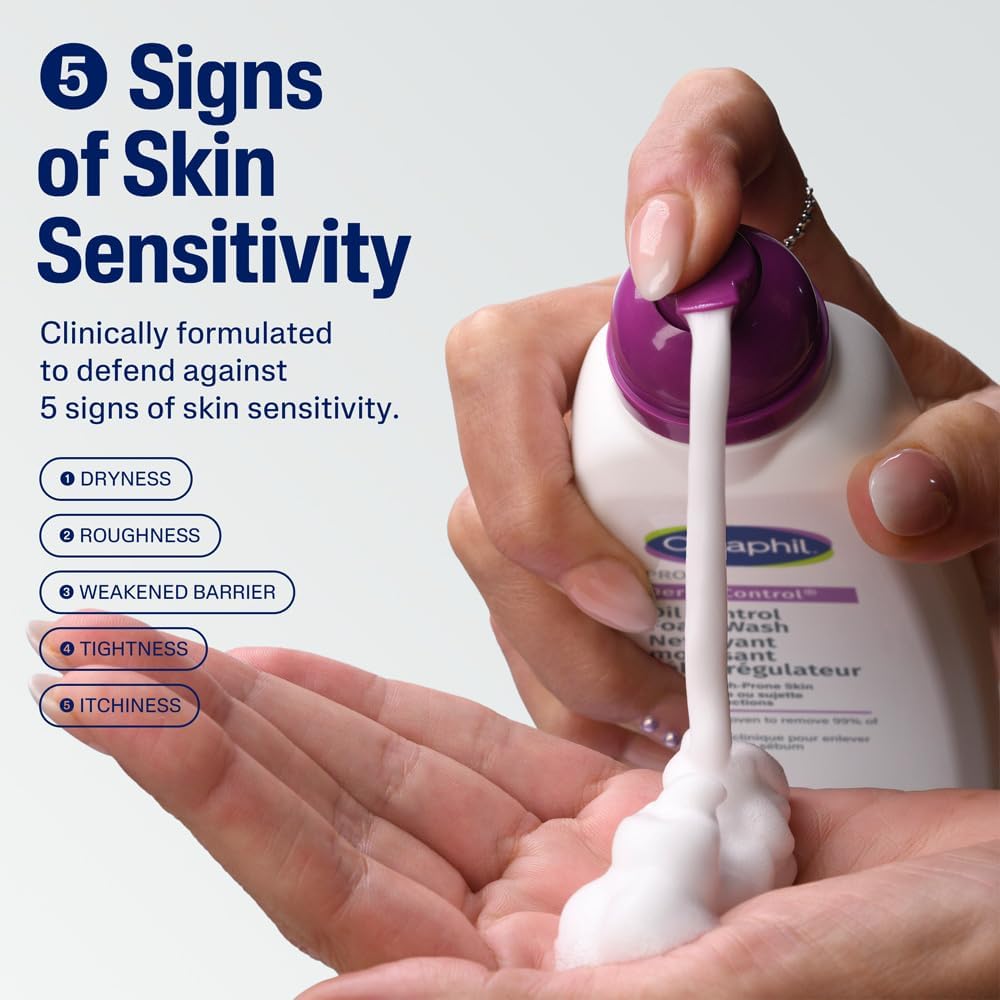 Cetaphil/ PRO Dermacontrol Oil Control Foam Wash 236ml : سيتافيل غسول برو ديرما الرغوي للبشرة الدهنية