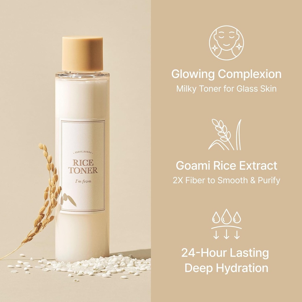 I'M FROM/ Rice Toner for Sensitive Skin 150ml : ام فروم تونر الارز الكوري