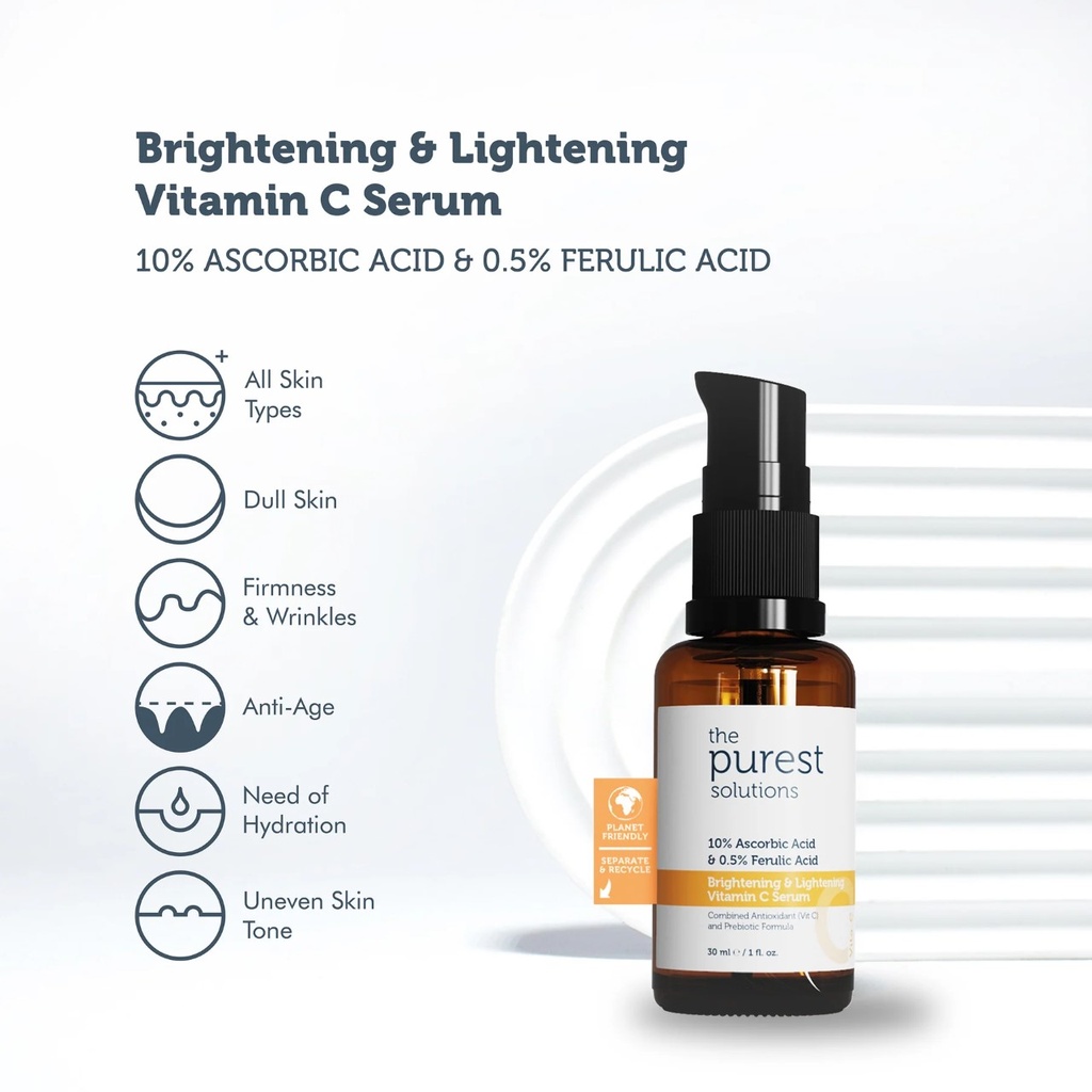 Purest/ TPS200 Brightening Lightening Vitamin C Serum: سيروم فيتامين سي من بيورست