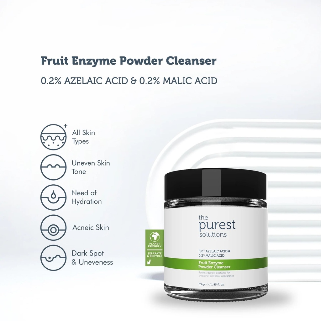 Purest/ Green Fruit Enzyme Powder Cleanser: