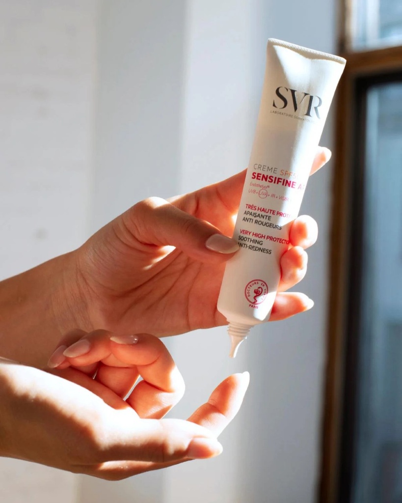 SVR/ SENSIFINE AR Anti-Redness Daily Cream SPF50+: كريم سنسفاين بعامل حماية من الشمس