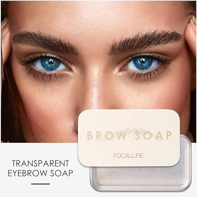 FOCALLURE/ Brow Styling Soap with Brush & Knife: جل حاجب من فاكولر مع فرشاة و شفرة