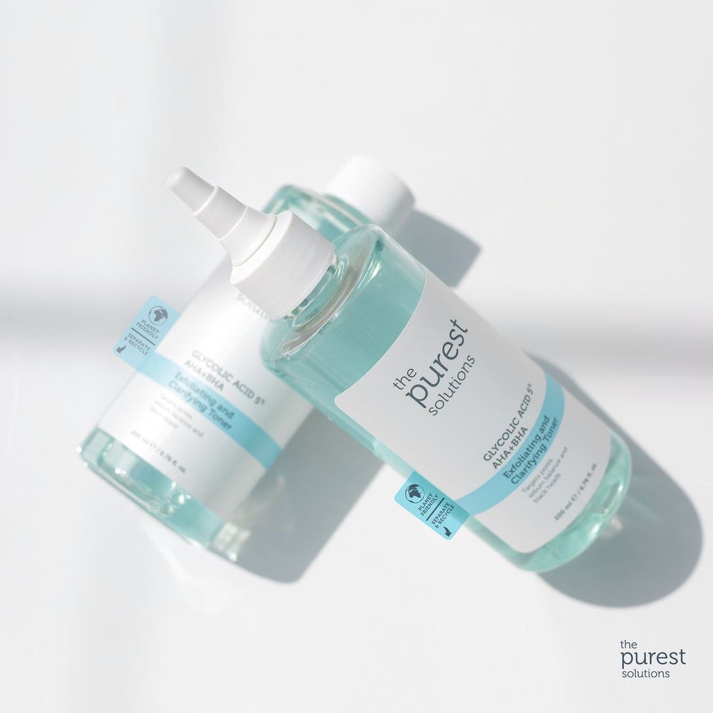 PUREST/ Glycolic Acid 5% + AHA+BHA Toner 200ml: تونر الكلايكوليك اسيد من بيورست