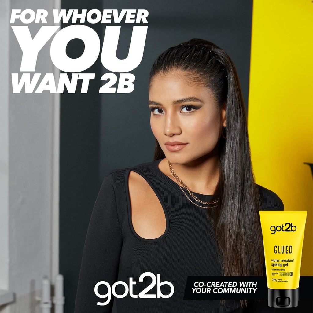 Got2b glued water resistant spiking gel 72%:  جل حاجب مضاد للماء
