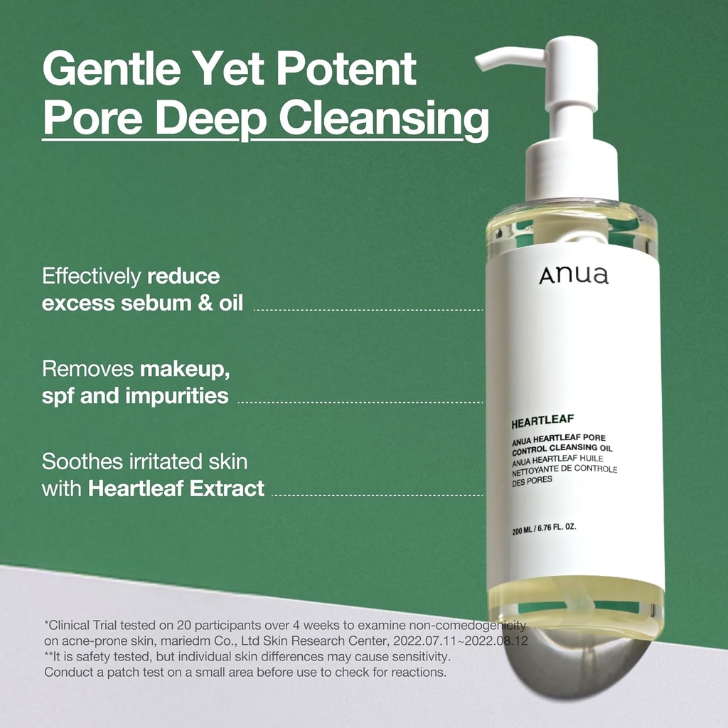 Heartleaf Pore  Controlling Cleansing Oil / غسول زيتي للبشرة 