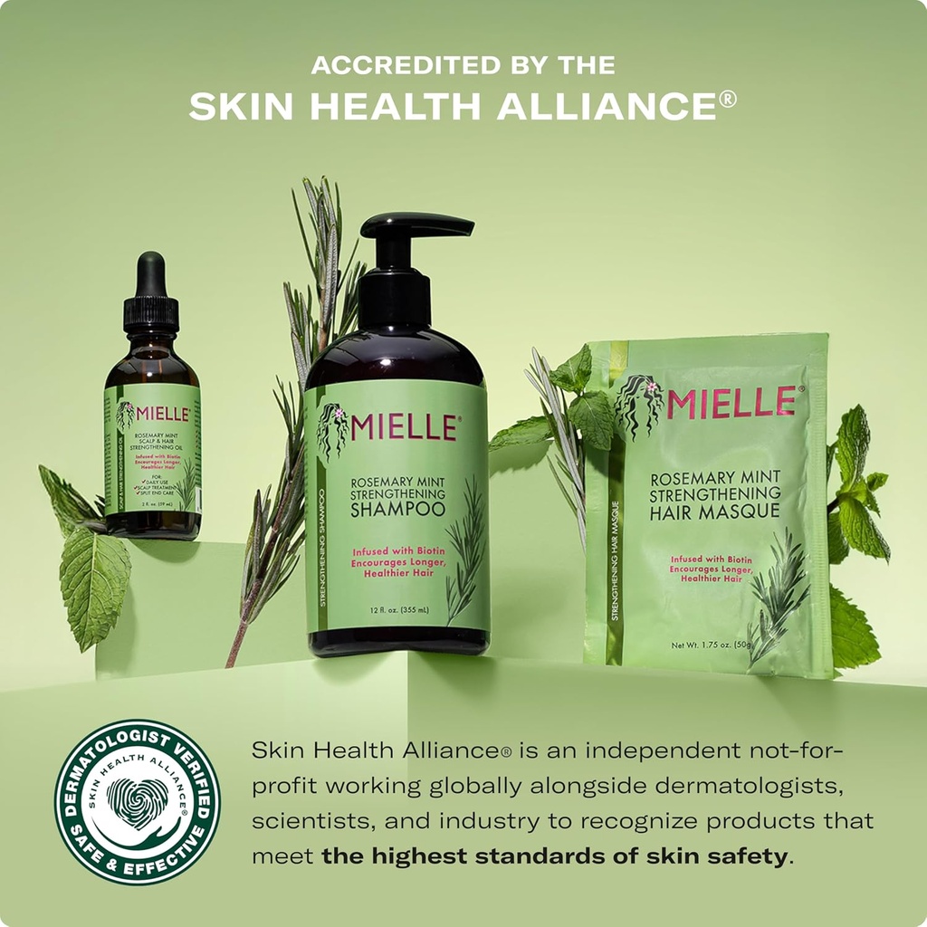 Mielle Scalp & Hair Strengthening Oil: سيروم ميلي اكليل الجبل الطبيعي والنعناع لتقوية وانبات الشعر