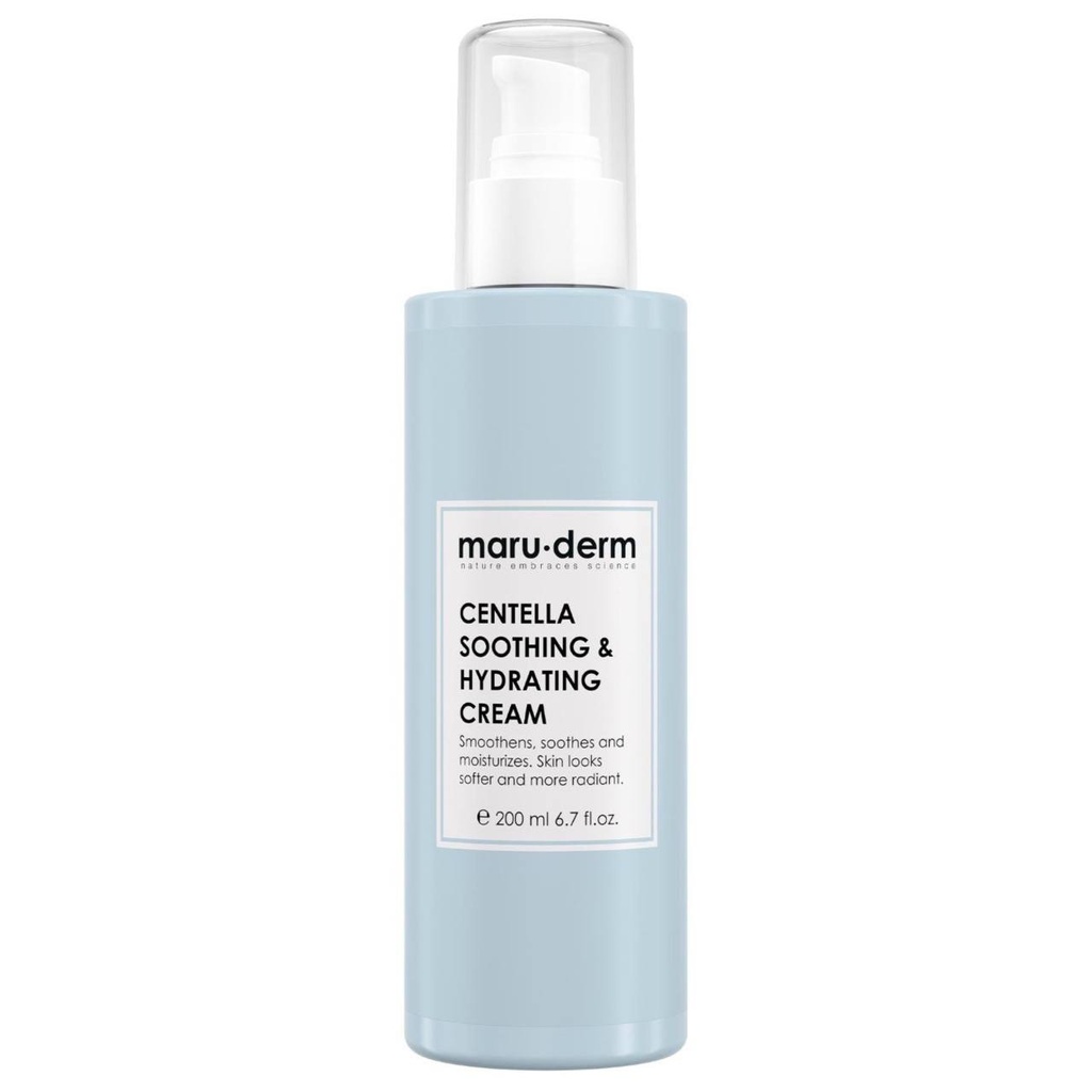 [Maru/024] MaruDerm/ Centella Soothing & Hydrating Cream 200ml:  كريم سنتيللا المرطب و المهدئ من ماروديرم